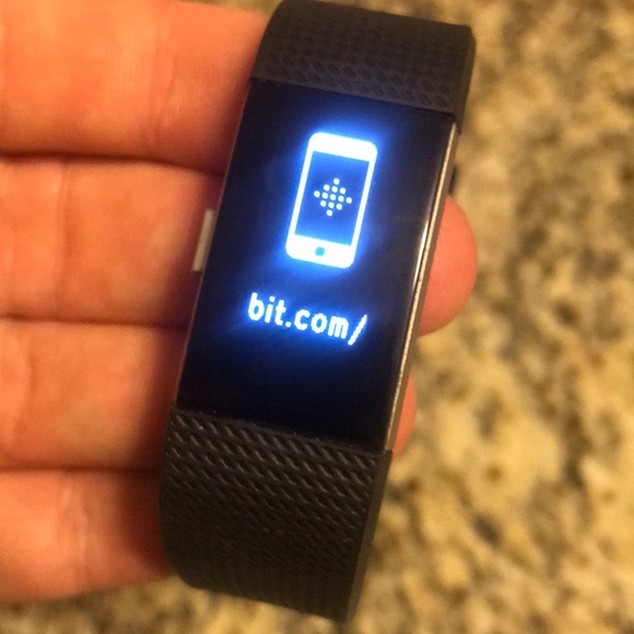 Fitbit Charge 2, Black Band + USB Cradle Charger - Picture 2 of 5